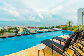 Studio with AC Pool Gym, Rooftop view 100MB WIFI
